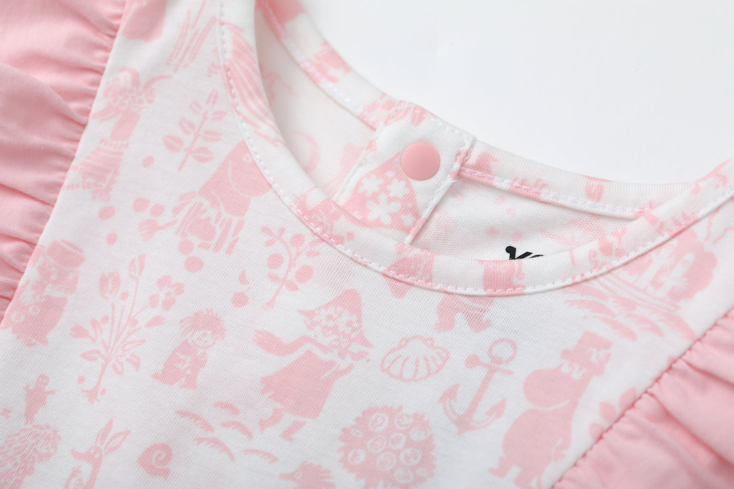 Vauva x Moomin Vauva x Moomin - Baby Girl All Over Print Short Sleeve Dress - Pink Dresses