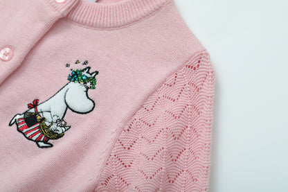 Vauva x Moomin Vauva x Moomin - Baby Girls Moomin Long Sleeve Cardigan (Pink) CARDIGAN