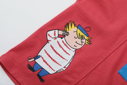 Vauva x Moomin Vauva x Moomin - Baby Boys Moomin Short Sleeve Set (Red&amp;Blue) Top &amp; Bottom Set