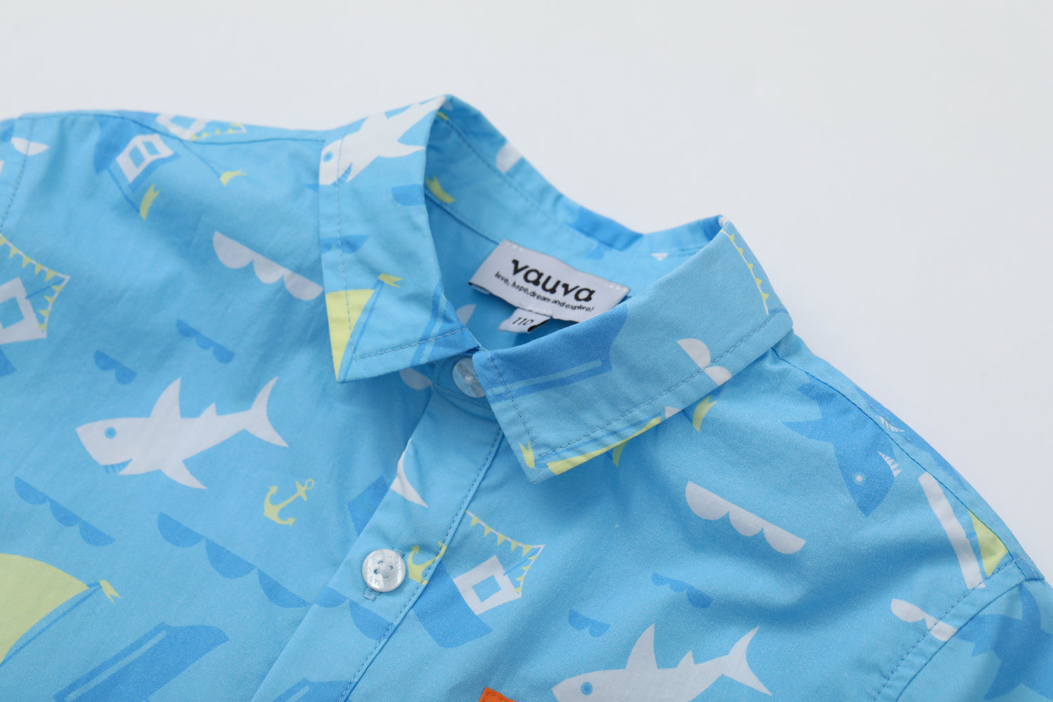 VAUVA Vauva SS24 - Toddler All Over Print Short Sleeves Shirt with Pocket Shirts