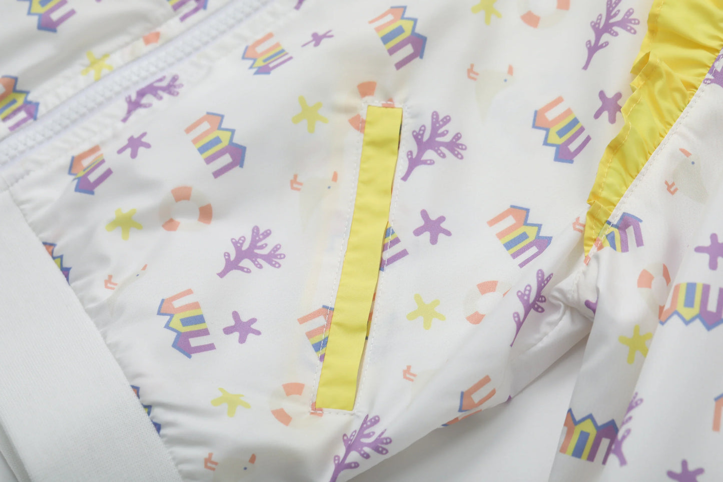 VAUVA Vauva SS24 - Girl All Over Print Jacket - White Coat & Jacket