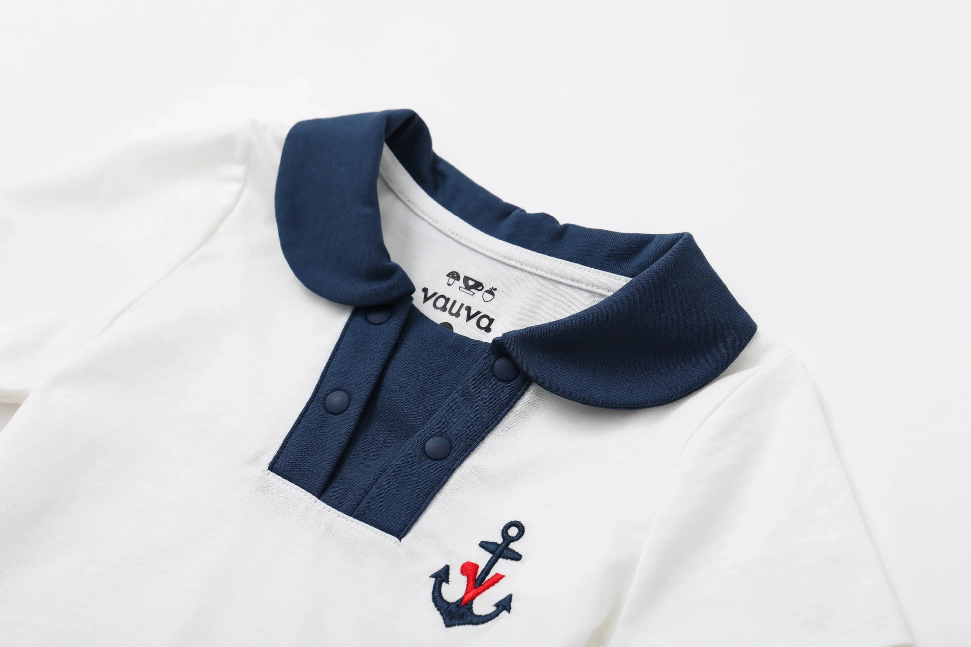 VAUVA Vauva SS24 - Baby Sailor Style T-Shirt & Shorts Set Combination Clothes Set