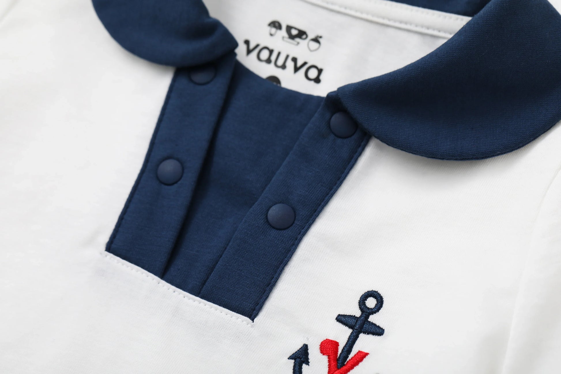 VAUVA Vauva SS24 - Baby Sailor Style T-Shirt & Shorts Set Combination Clothes Set