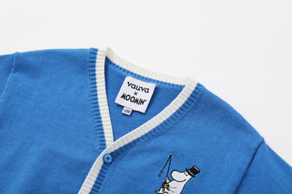 Vauva x Moomin Vauva x Moomin - Baby Moomin Embroidered Long Sleeve Cardigan (Blue) CARDIGAN