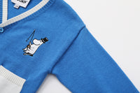 Vauva x Moomin - Baby Moomin Long Sleeve Cardigan (Blue) - Product Image 7