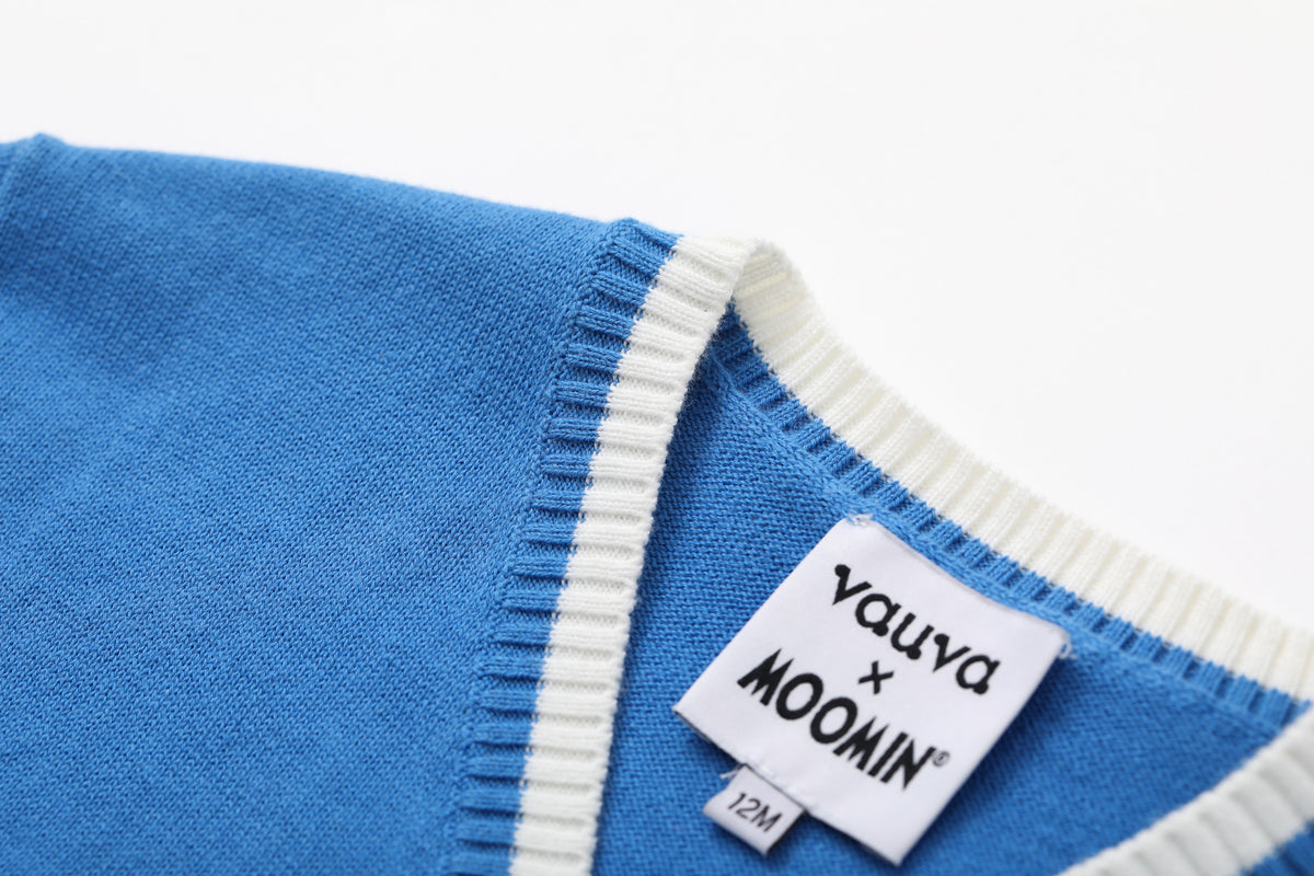 Vauva x Moomin - Baby Moomin Long Sleeve Cardigan (Blue) - Product Image 5