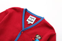 Vauva x Moomin - Baby Moomin Long Sleeve Cardigan (Red)  - Product Image 4