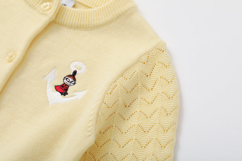 Vauva x Moomin - Baby Little My Long Sleeve Cardigan (Yellow)  - Product Image 5