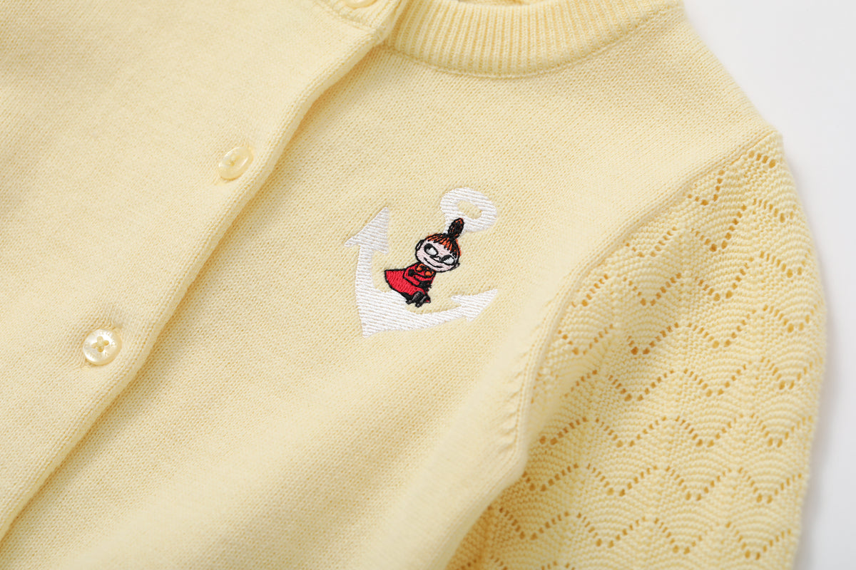 Vauva x Moomin - Baby Little My Long Sleeve Cardigan (Yellow)  - Product Image 6
