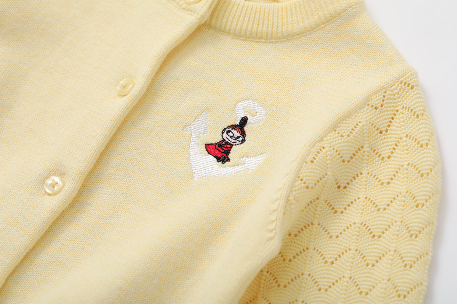 Vauva x Moomin Vauva x Moomin - Baby Little MY Embroidered Long Sleeve Cardigan (Yellow) CARDIGAN