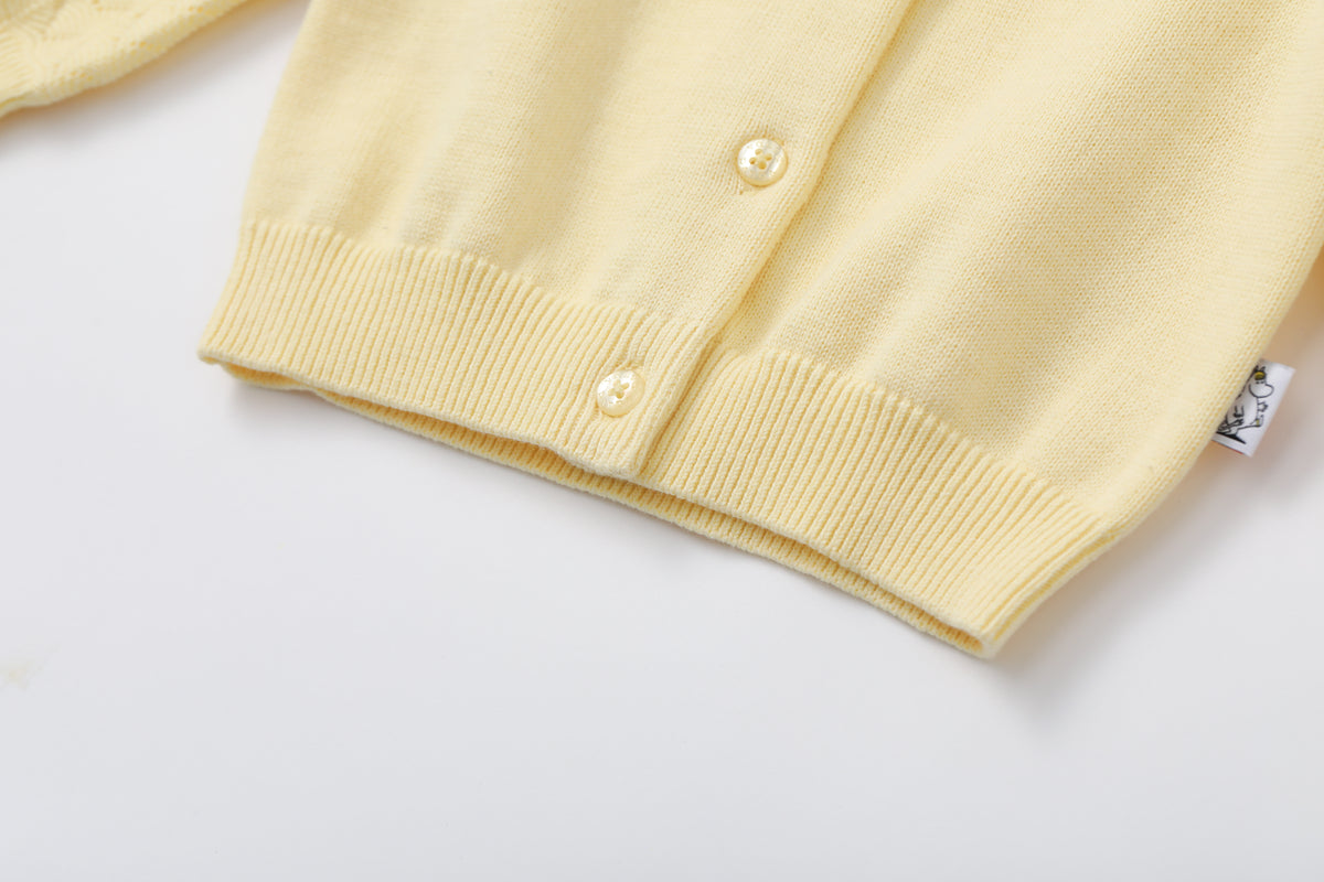Vauva x Moomin - Baby Little My Long Sleeve Cardigan (Yellow)  - Product Image 9