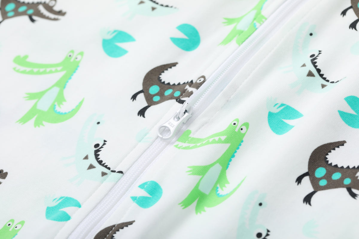 Vauva BBNS - Organic Cotton Crocodile Print Romper (2-pack)