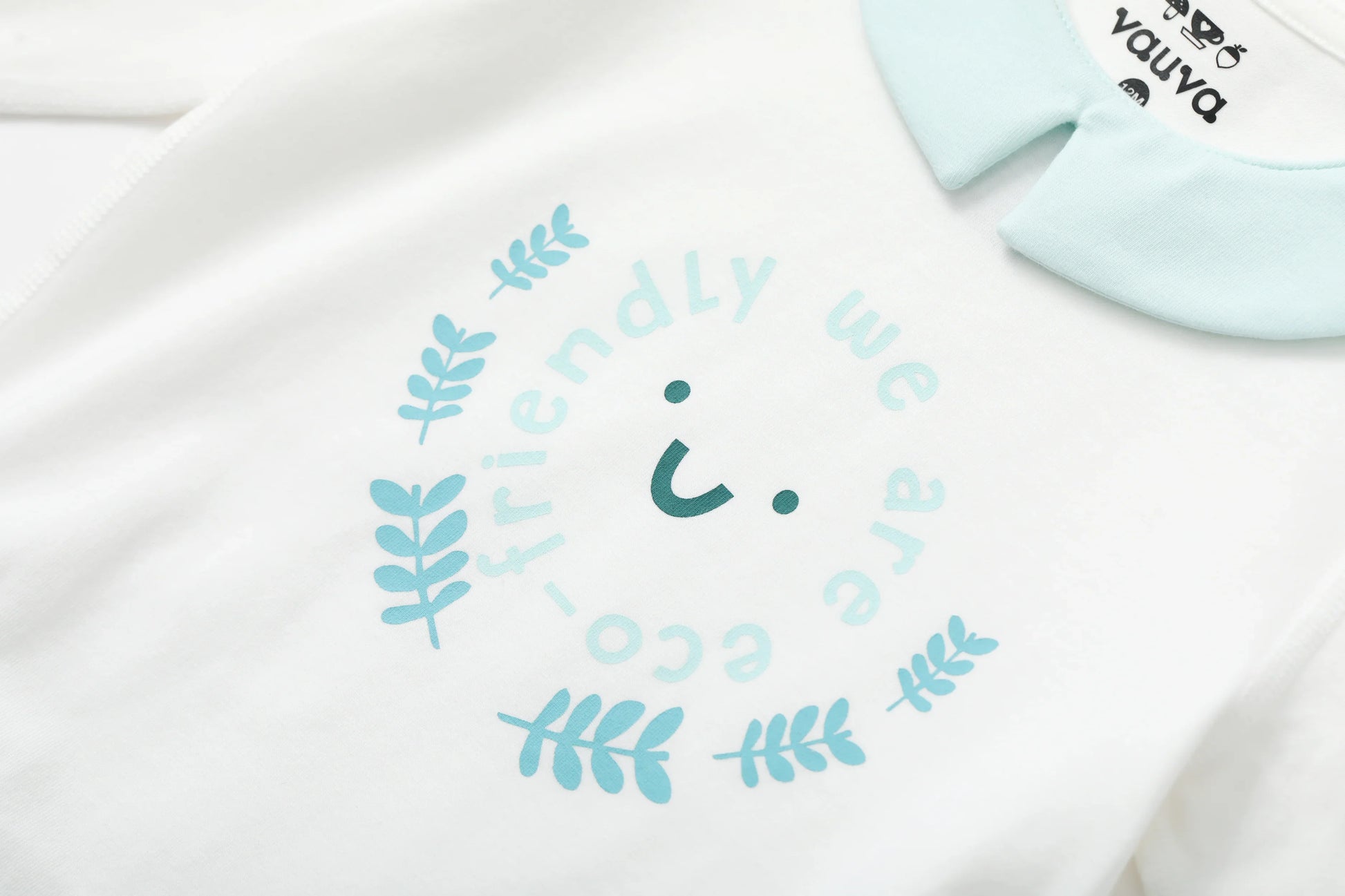 VAUVA Vauva BBNS - Organic Cotton White Striped Pattern Bodysuits (2-pack) Bodysuit