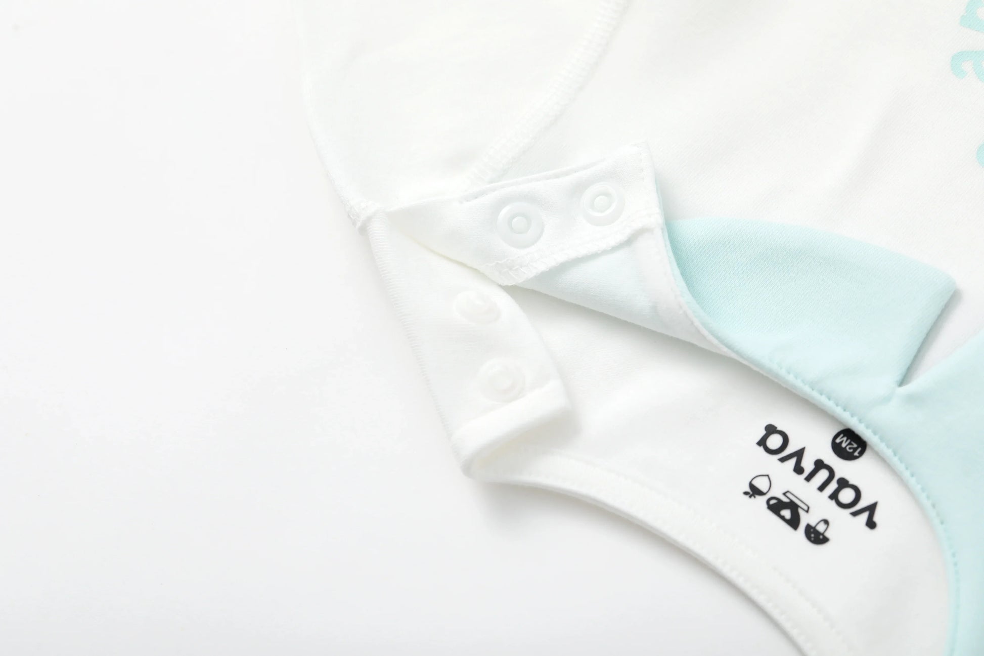 VAUVA Vauva BBNS - Organic Cotton White Striped Pattern Bodysuits (2-pack) Bodysuit