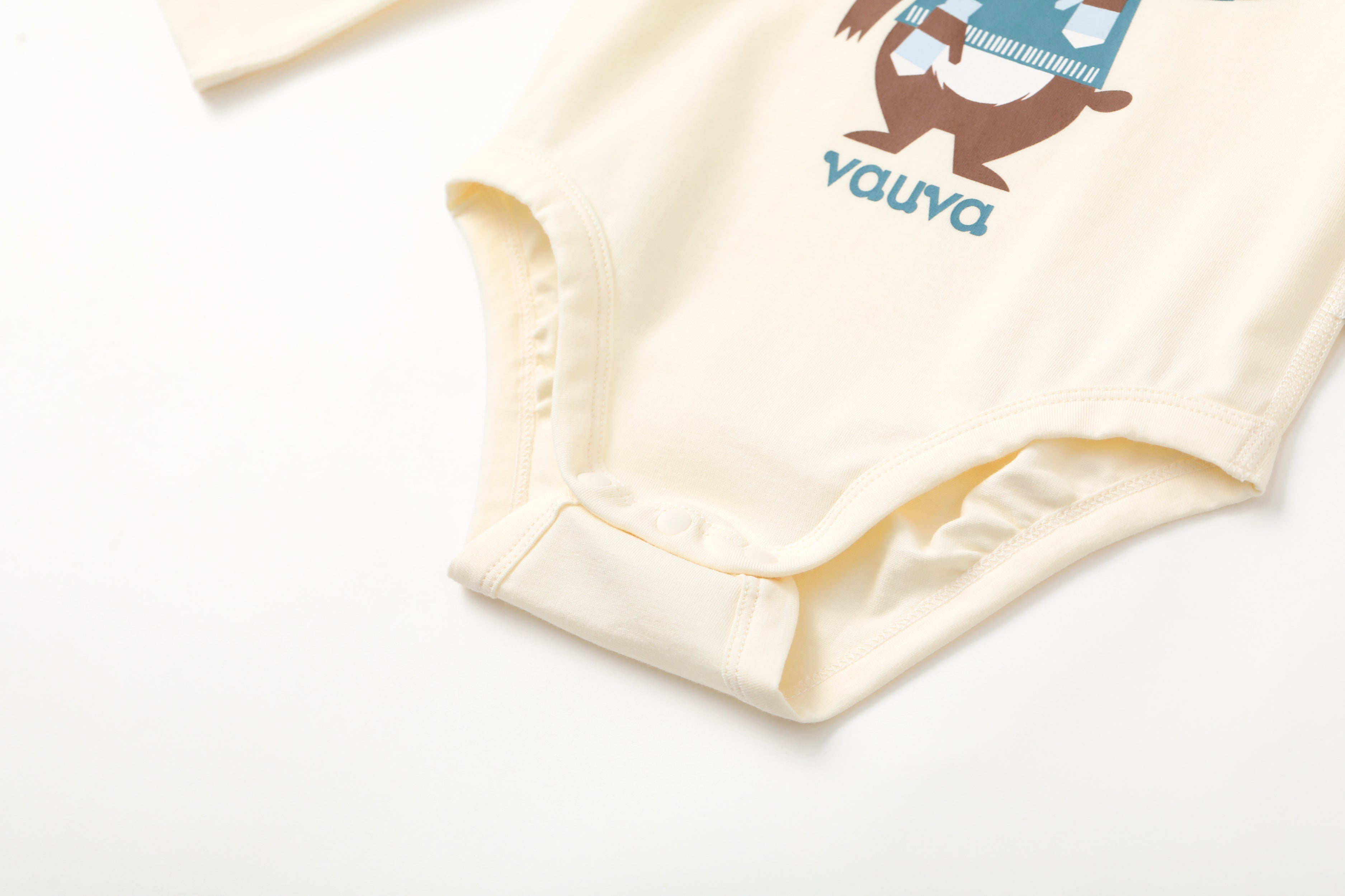 VAUVA Vauva BBNS Forest Series - Organic Cotton Hedgehog Print Crew Neck Bodysuits (2-pack) Bodysuit