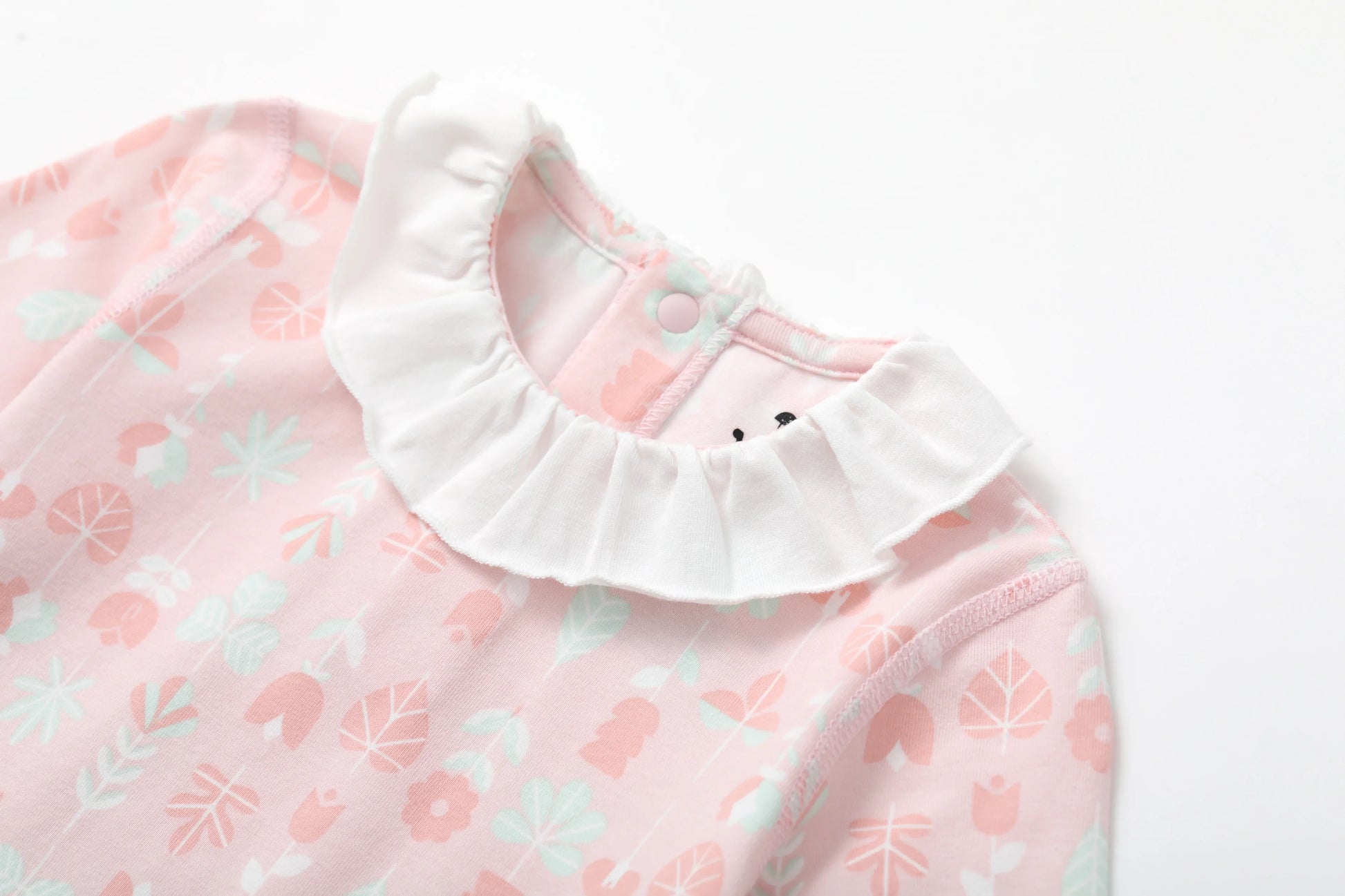 VAUVA Vauva BBNS - Organic Lotus Collar Floral Cotton Bodysuits (2-pack) Bodysuit