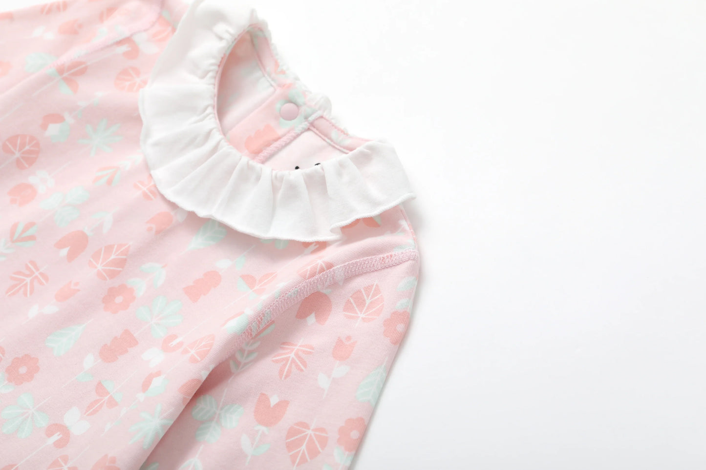 VAUVA Vauva BBNS - Organic Lotus Collar Floral Cotton Bodysuits (2-pack) Bodysuit