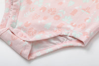 Vauva BBNS - Organic Lotus Collar Floral Cotton Bodysuits (2-pack)-product image close up