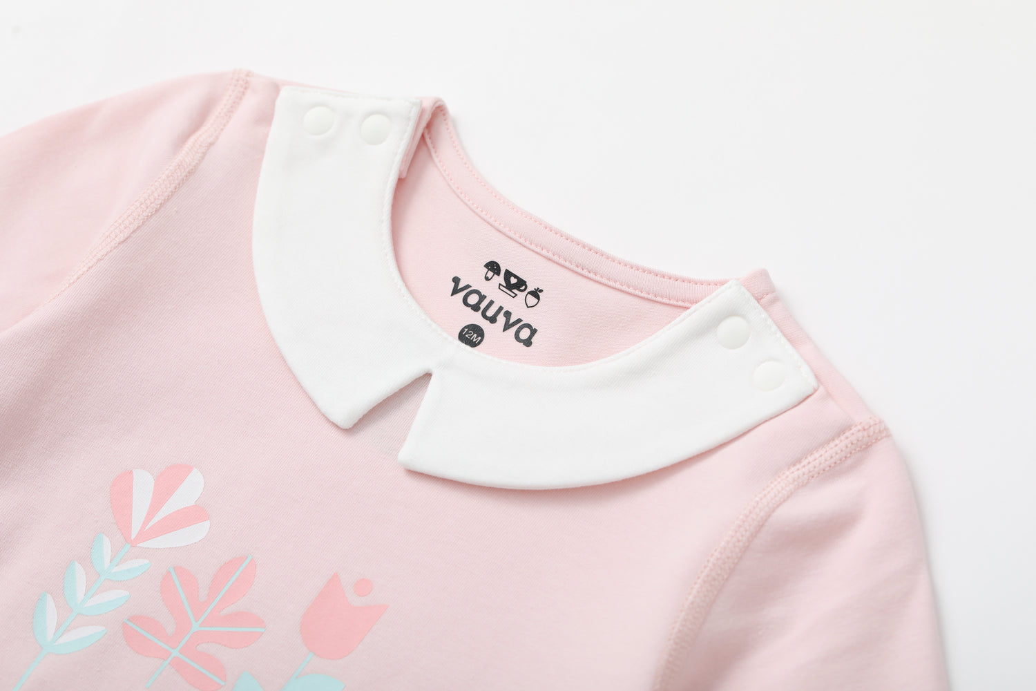 VAUVA Vauva BBNS - Organic Cotton Pink Long-sleeved Bodysuits (2-pack) Bodysuit