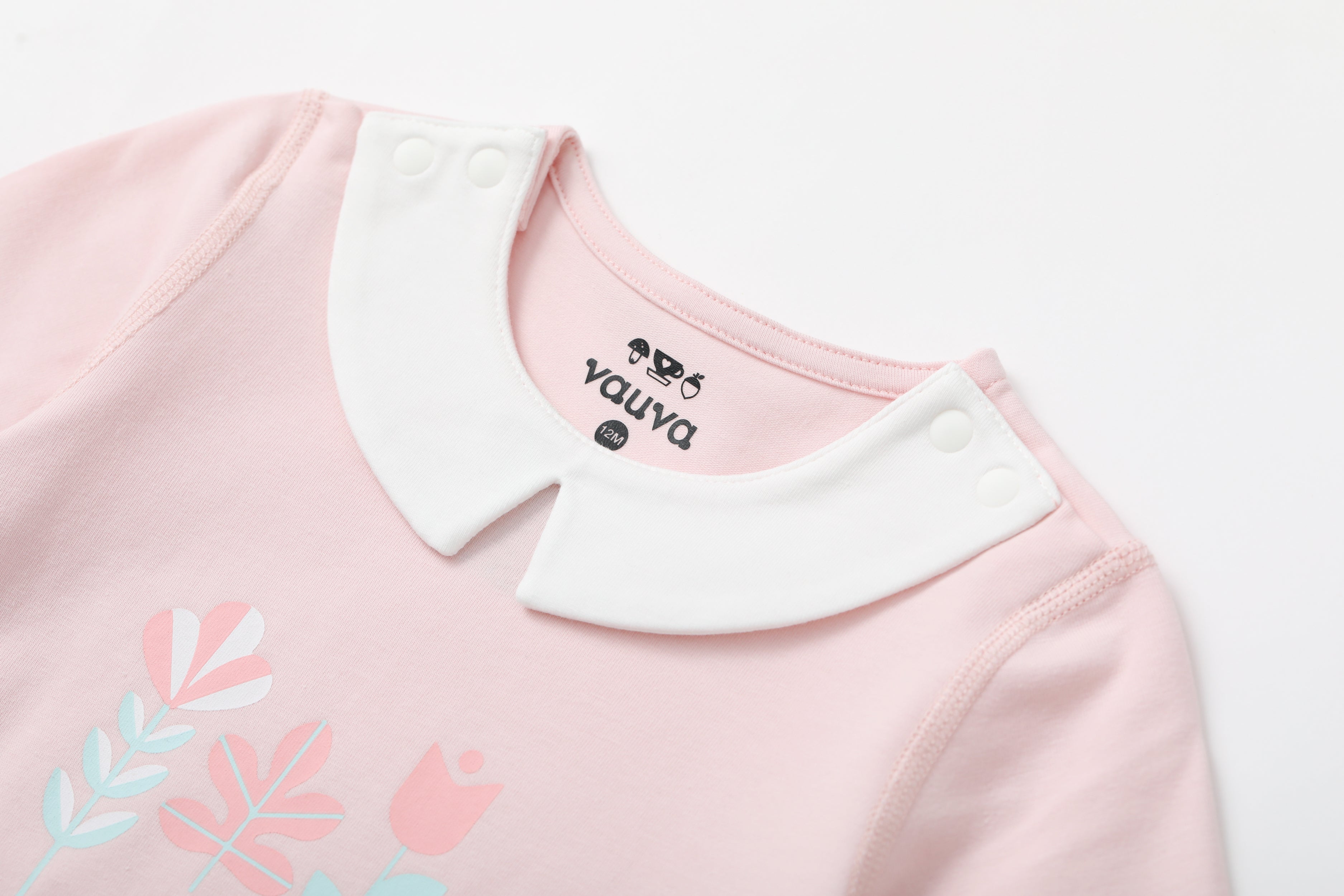 VAUVA Vauva BBNS - Organic Cotton Pink Long-sleeved Bodysuits (2-pack) Bodysuit