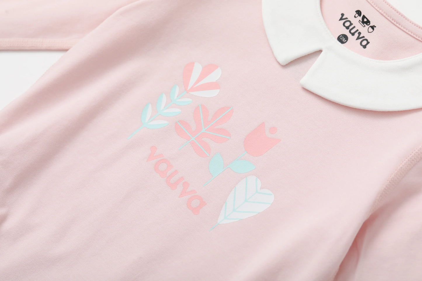 VAUVA Vauva BBNS - Organic Cotton Pink Long-sleeved Bodysuits (2-pack) Bodysuit
