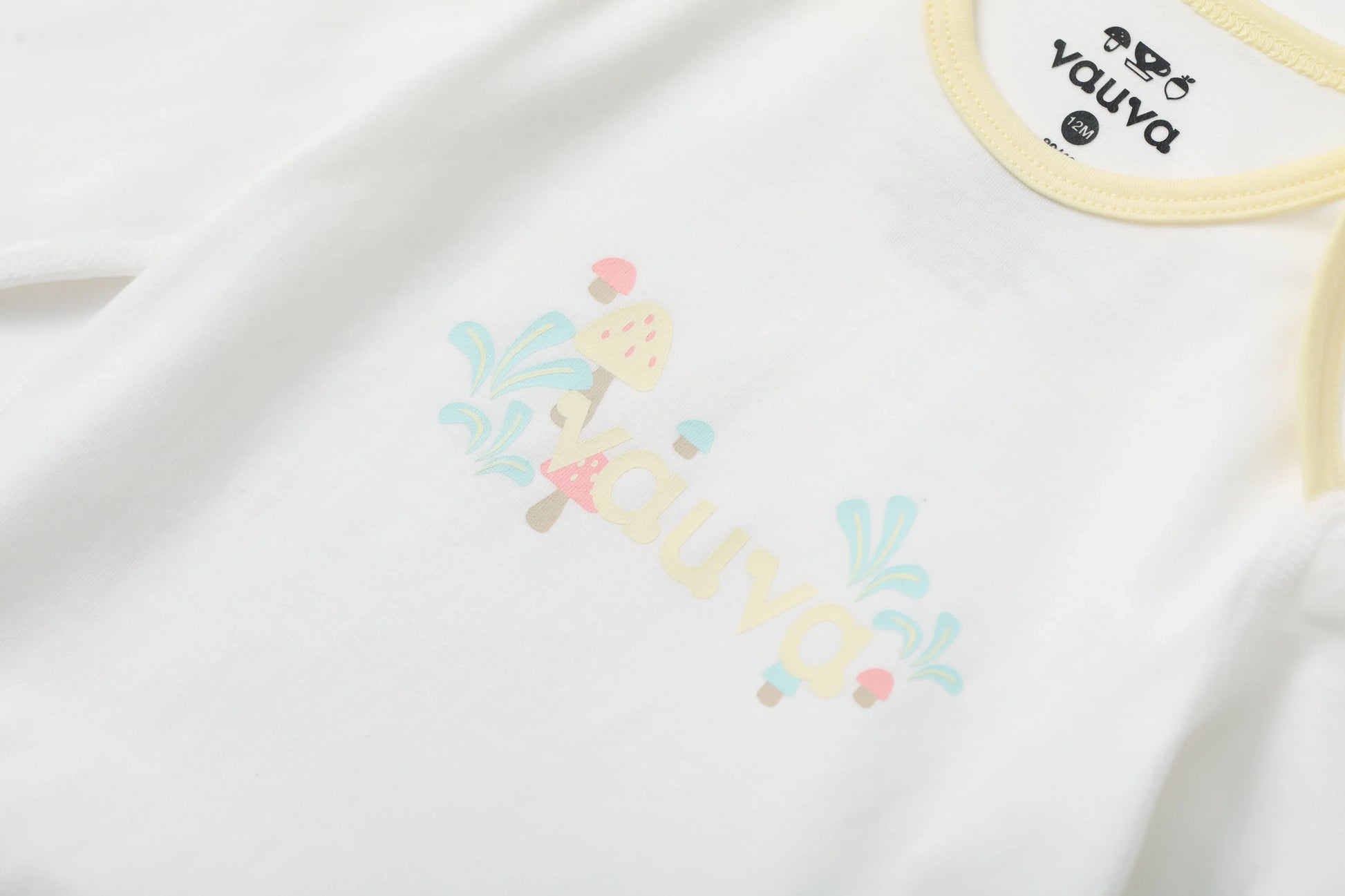 VAUVA Vauva BBNS - Organic Cotton White/Light Yellow Bodysuits (2-pack) Bodysuit