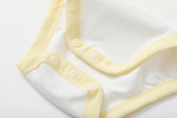 Vauva BBNS - Organic Cotton White/Light Yellow Bodysuits (2-pack) - My Little Korner