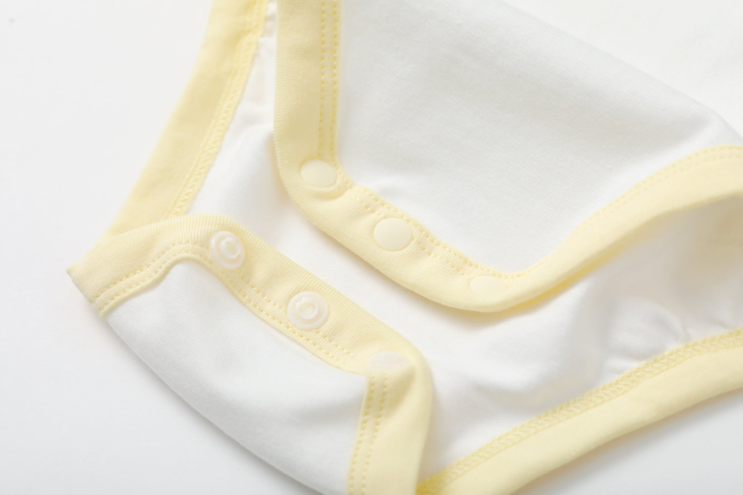 VAUVA Vauva BBNS - Organic Cotton White/Light Yellow Bodysuits (2-pack) Bodysuit