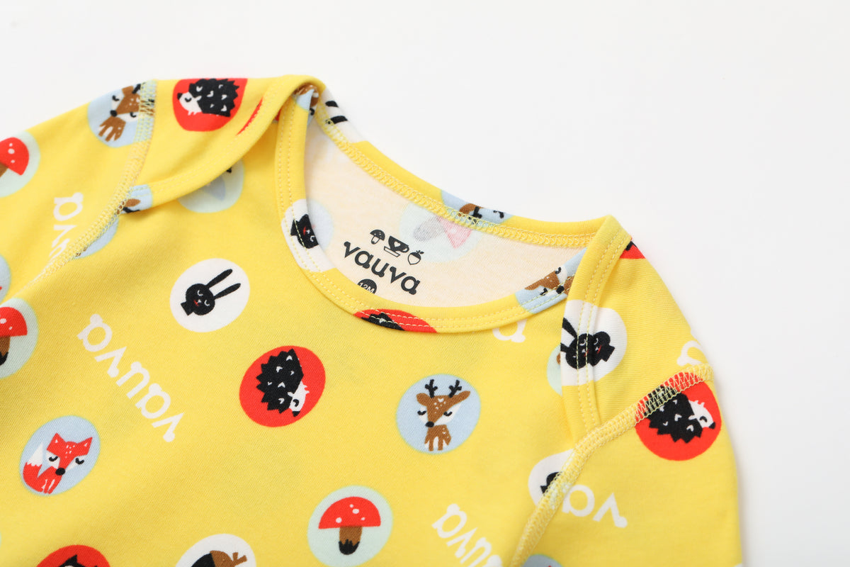 Vauva BBNS - Baby Organic Cotton Fox Print Bodysuits (2-Pack)