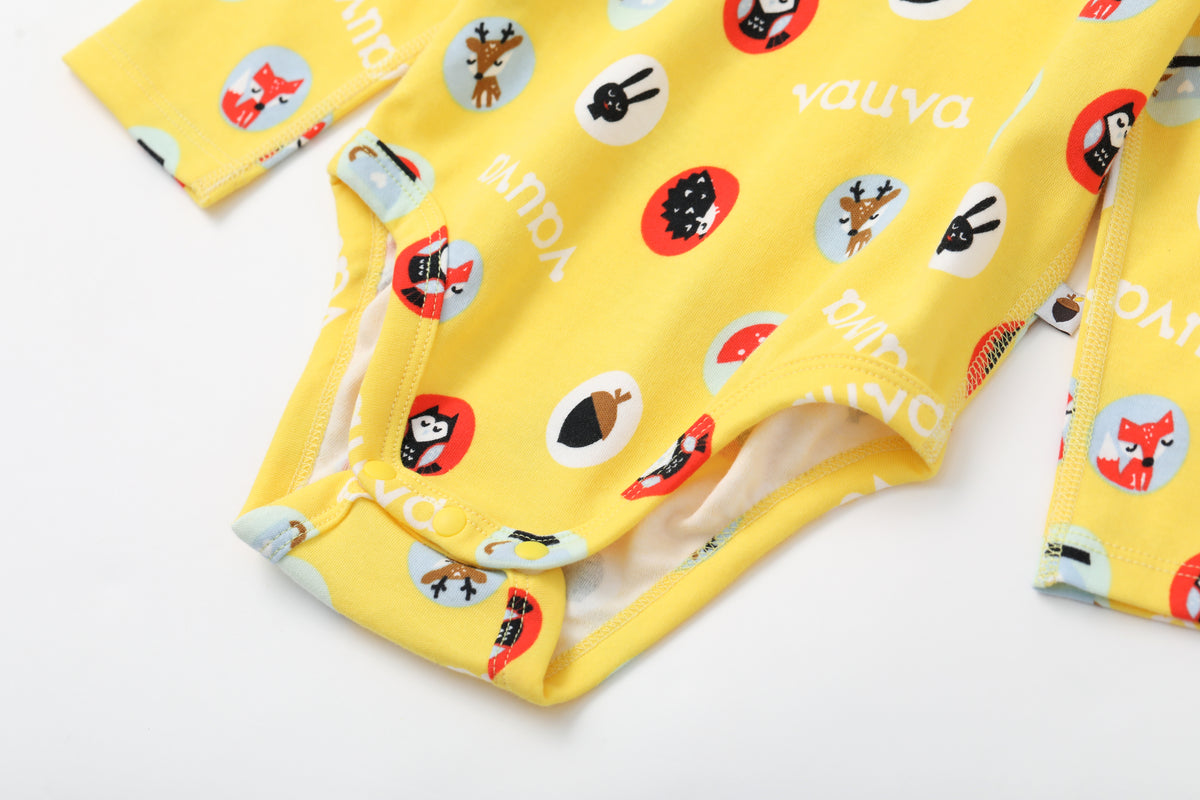 VAUVA Vauva BBNS - Baby Organic Cotton Fox Print Bodysuits (2-Pack) Bodysuit