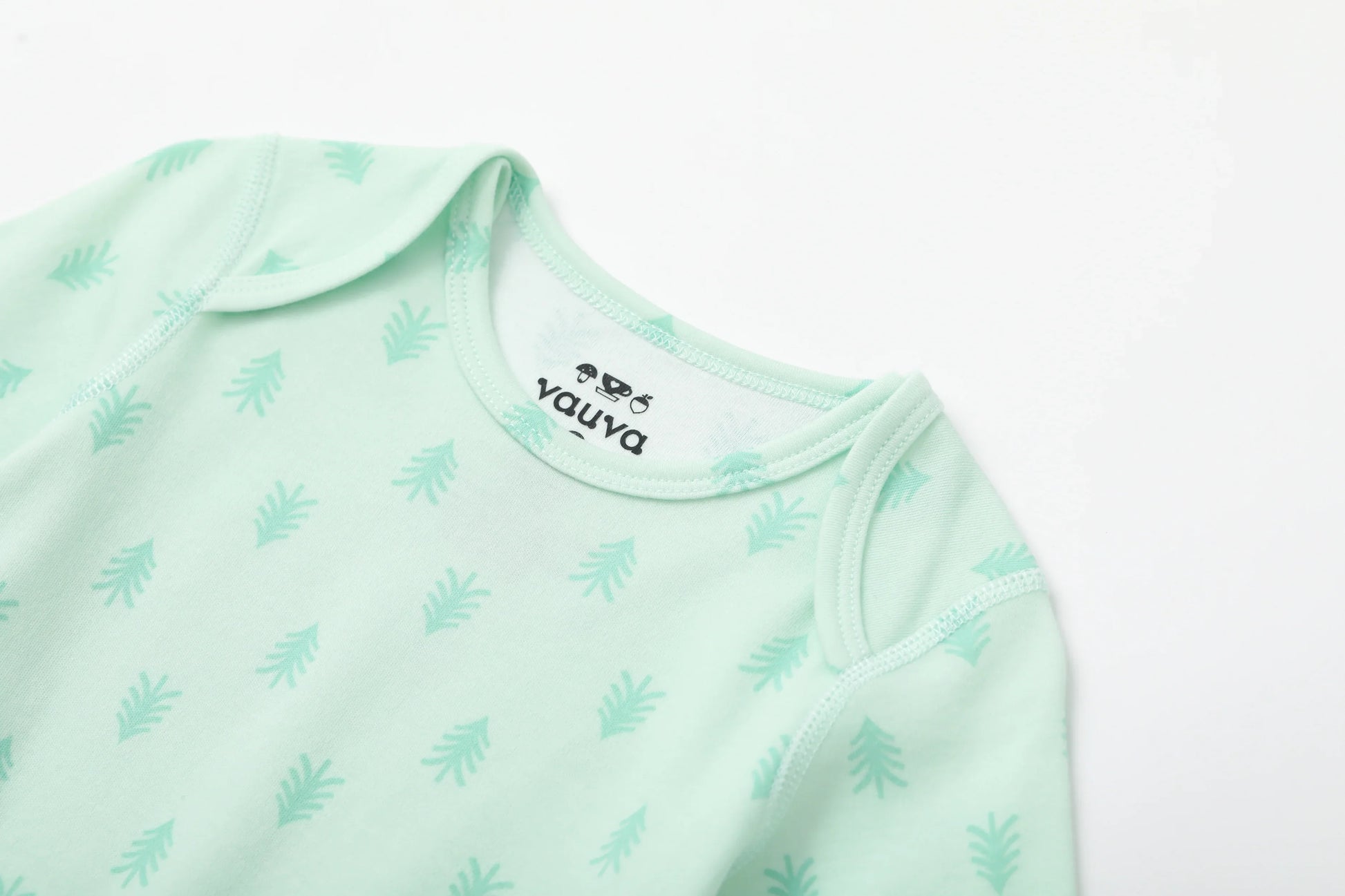 VAUVA Vauva BBNS - Baby Anti-bacterial Organic Cotton Bodysuits (2-pack Green/Print) Bodysuit