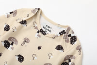 Vauva BBNS - Baby Anti-bacterial Organic Cotton Hazelnut Pattern Bodysuits (2-pack) - My Little Korner