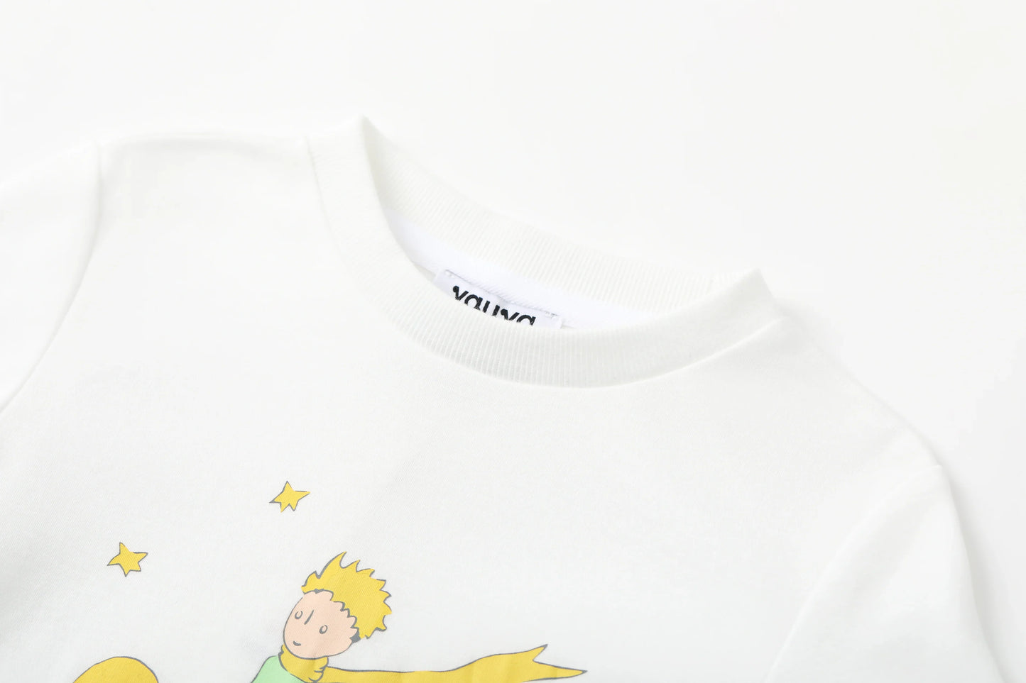Vauva x Le Petit Prince Vauva x Le Petit Prince - Toddler Boy Trims Yarn Dyed Strip Print T-shirt - White Tops