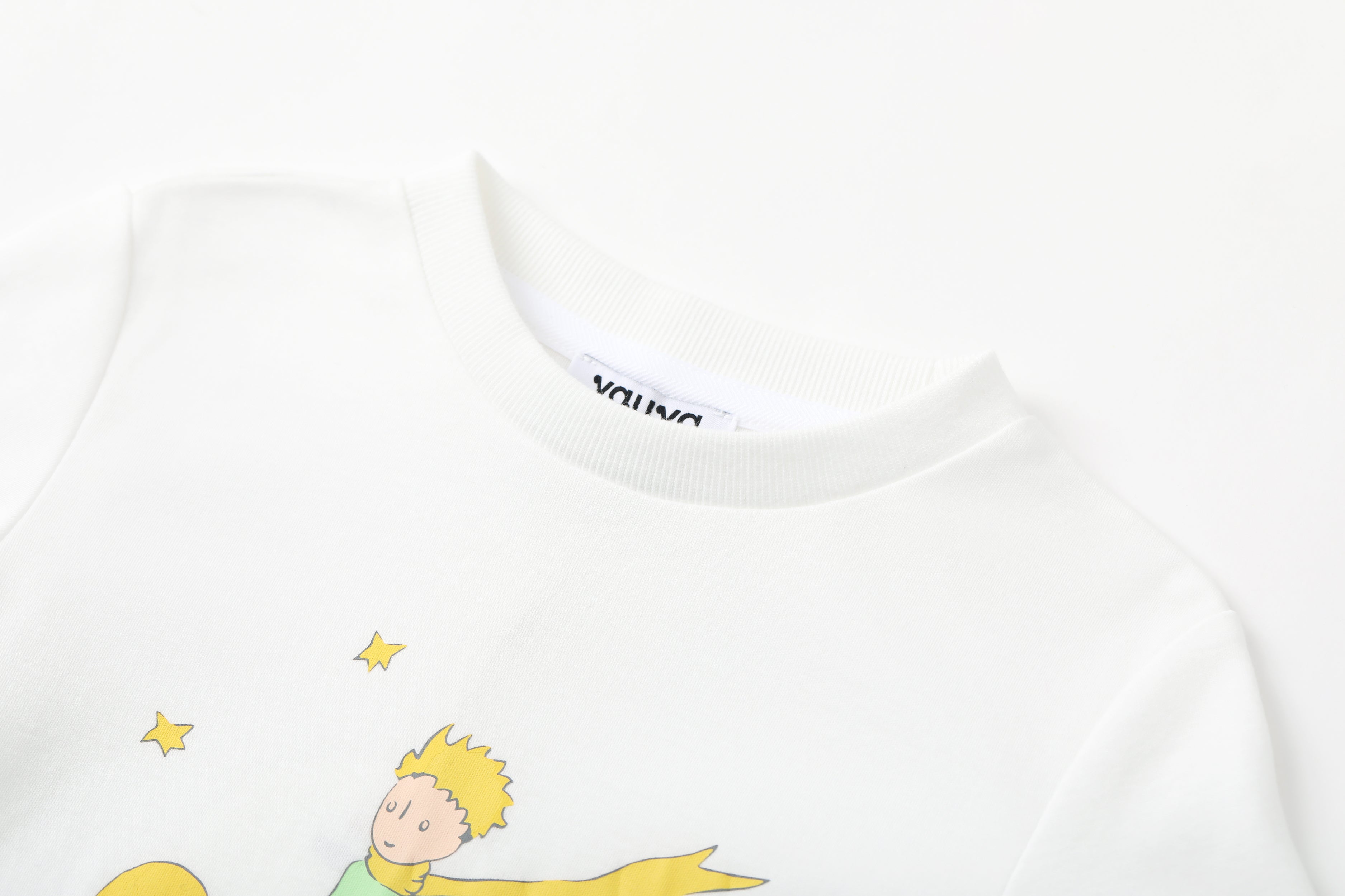 Vauva x Le Petit Prince Vauva x Le Petit Prince - Toddler Boy Trims Yarn Dyed Strip Print T-shirt - White Tops