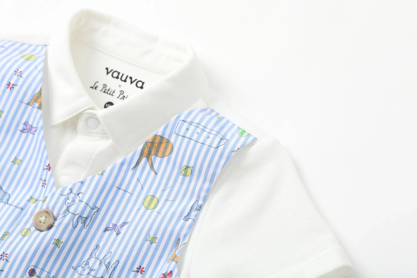 Vauva x Le Petit Prince Vauva x Le Petit Prince - Baby Boy Yarn Dyed Stripe 2 in 1 Polo Shirt Polo Shirt