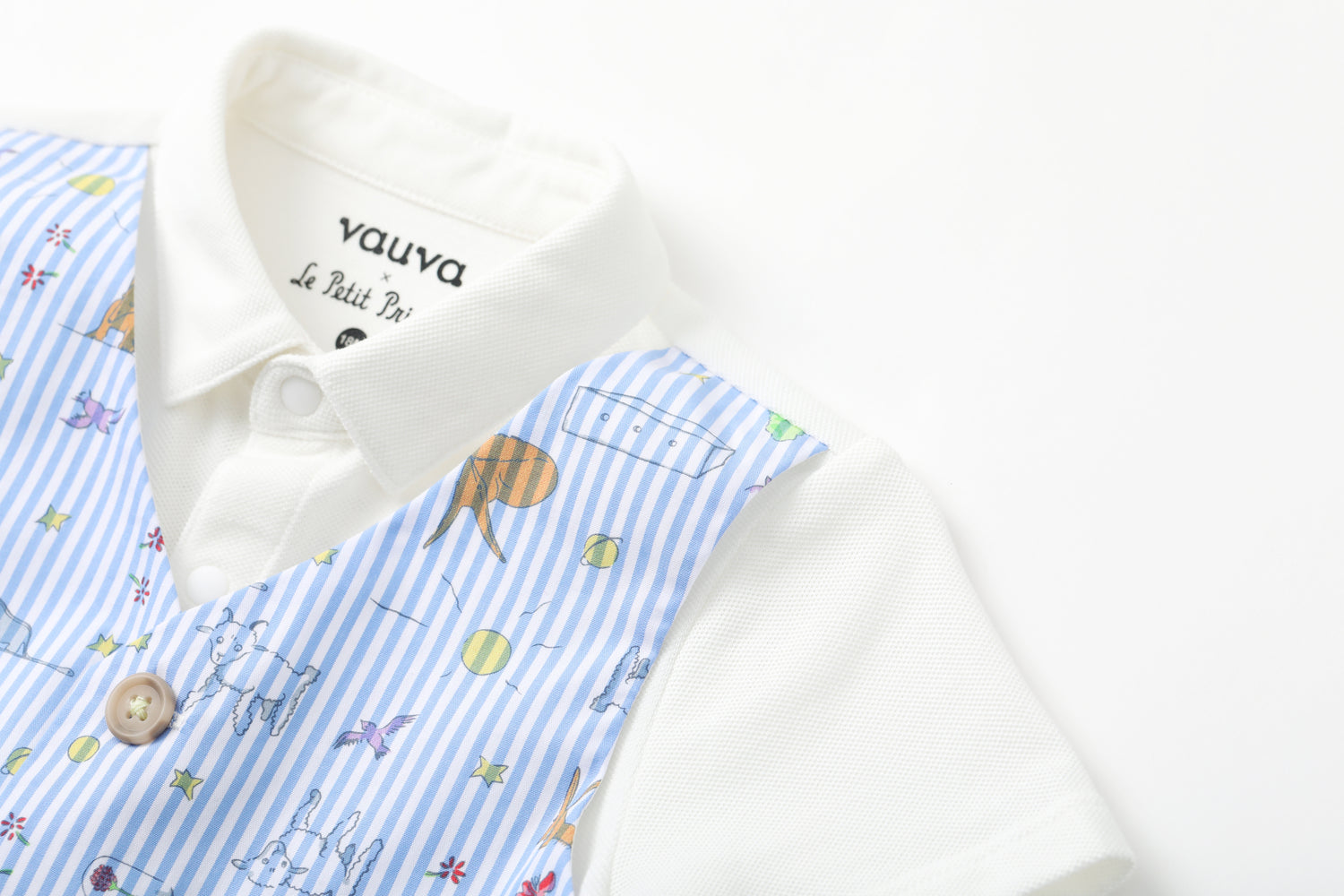 Vauva x Le Petit Prince Vauva x Le Petit Prince - Baby Boy Yarn Dyed Stripe 2 in 1 Polo Shirt Polo Shirt