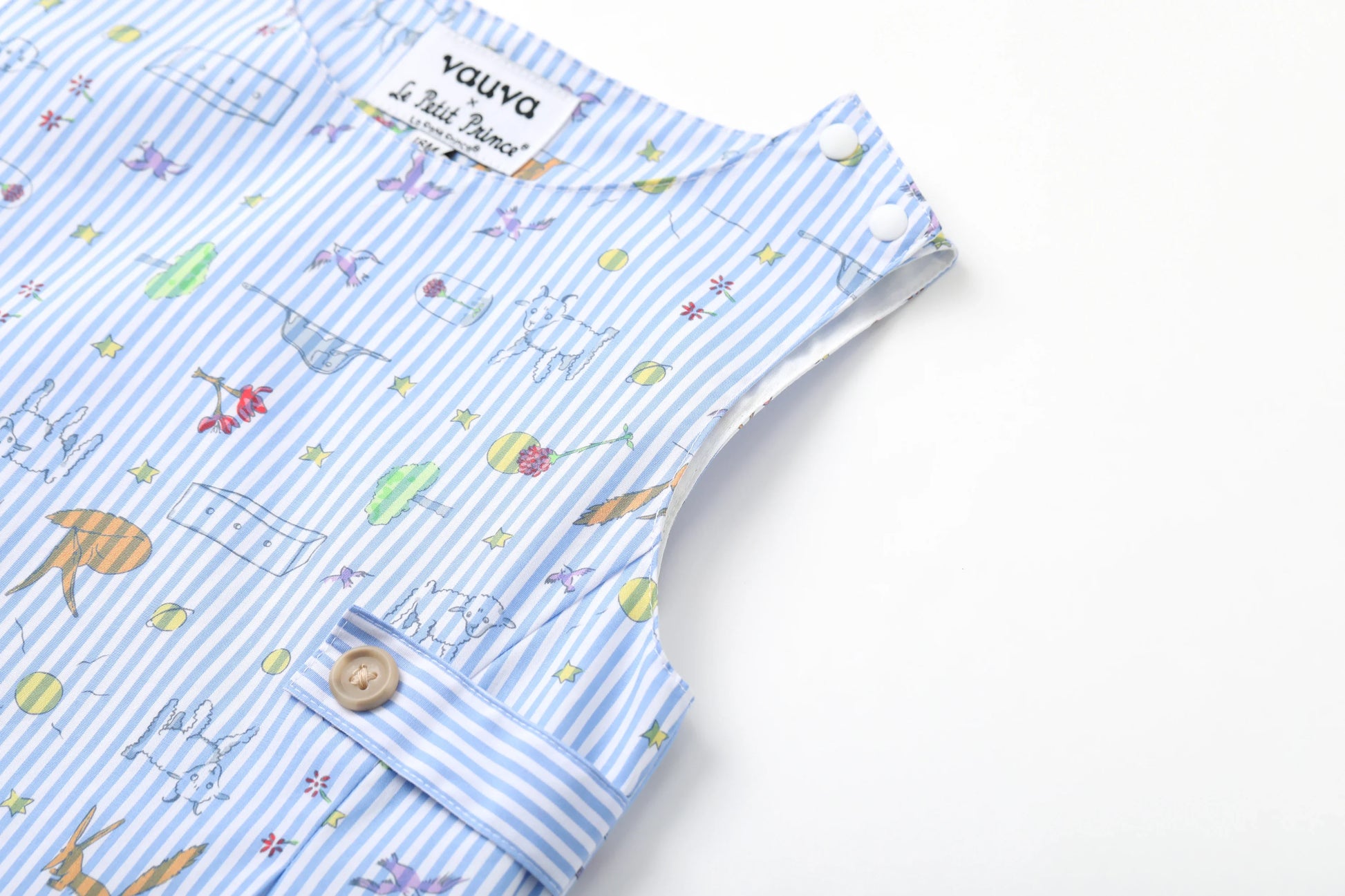 Vauva x Le Petit Prince Vauva x Le Petit Prince - Baby Boy Yarn Dyed Stripe Bodysuit Little Prince Combo Set Combination Clothes Set