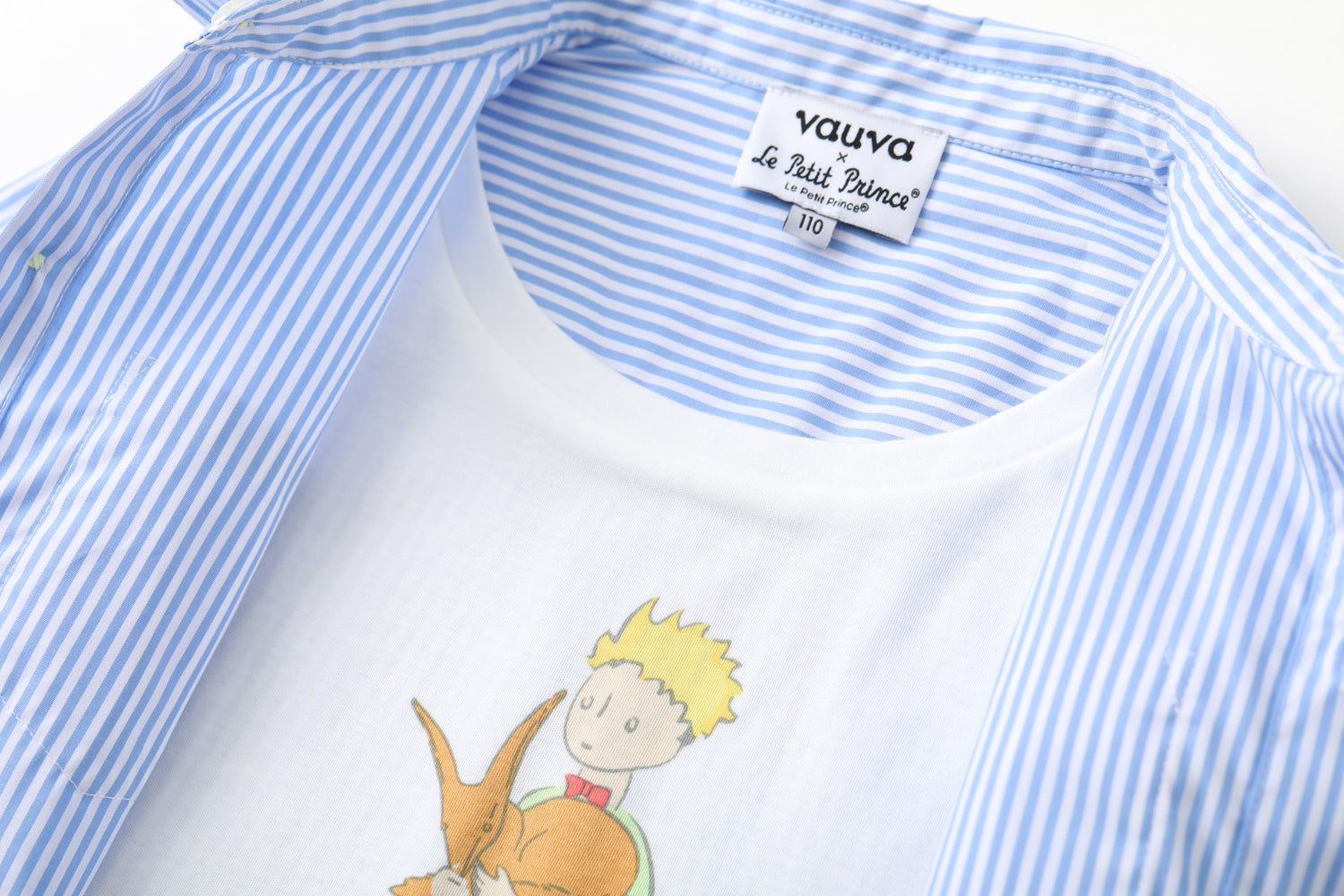 Vauva x Le Petit Prince Vauva x Le Petit Prince - Toddler Boy 2 in 1 Printed Shirt - White Blue Shirts