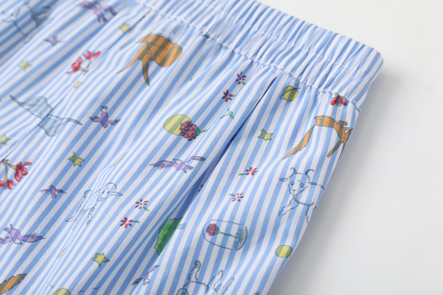 Vauva x Le Petit Prince Vauva x Le Petit Prince - Baby Boy Yarn Dyed Stripe All Over Print Shorts - Blue Shorts