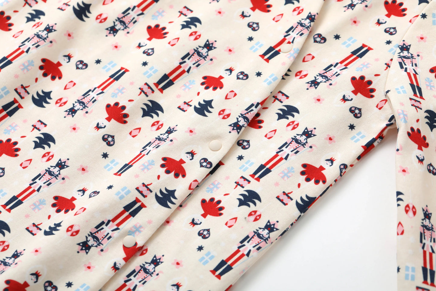 Nutcracker-Print Romper