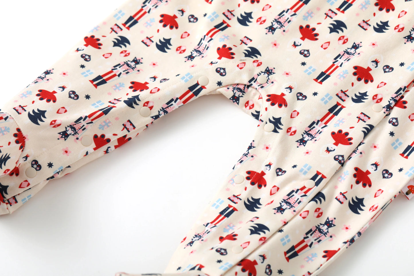 Nutcracker-Print Romper
