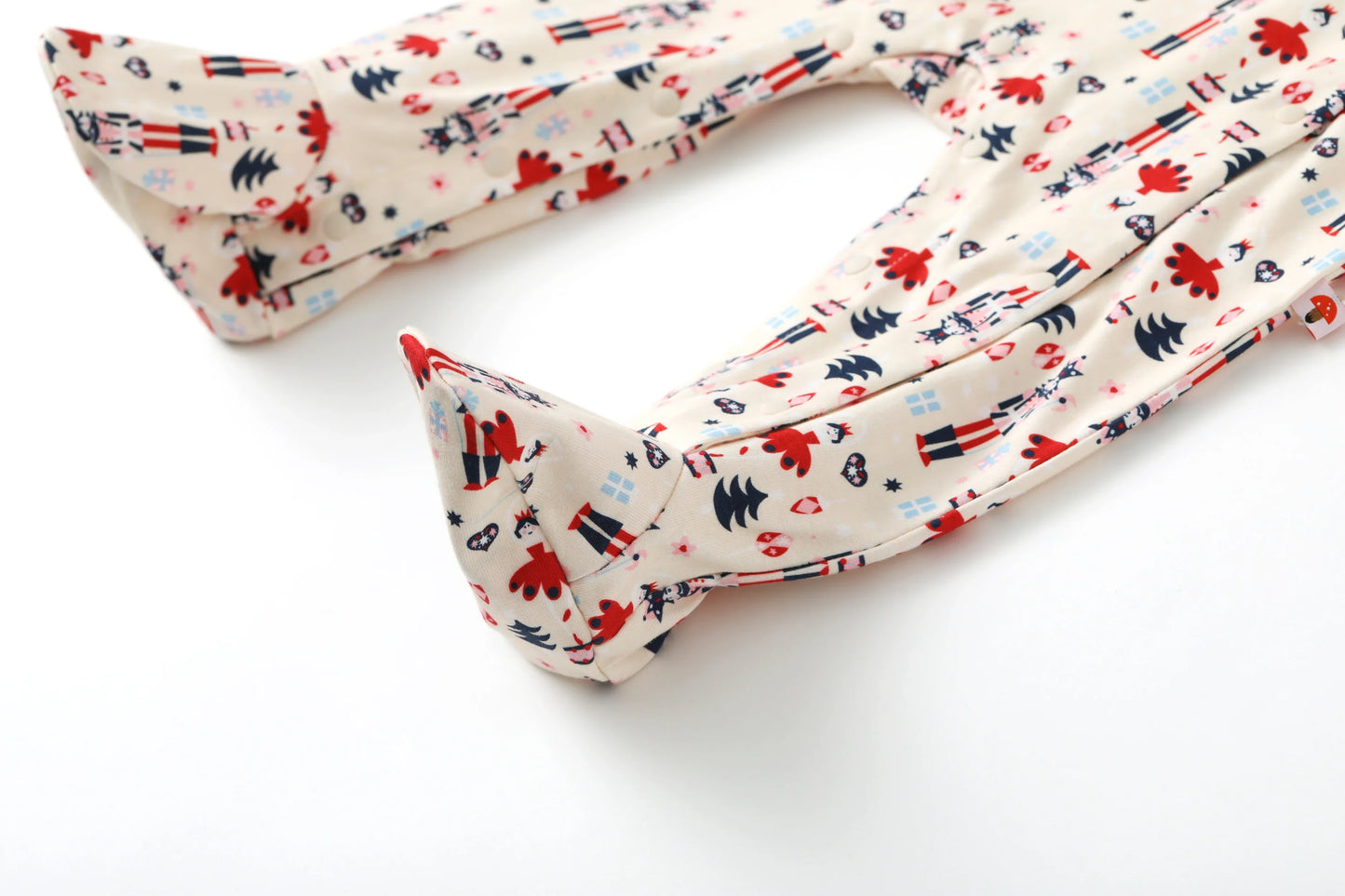 Nutcracker-Print Romper