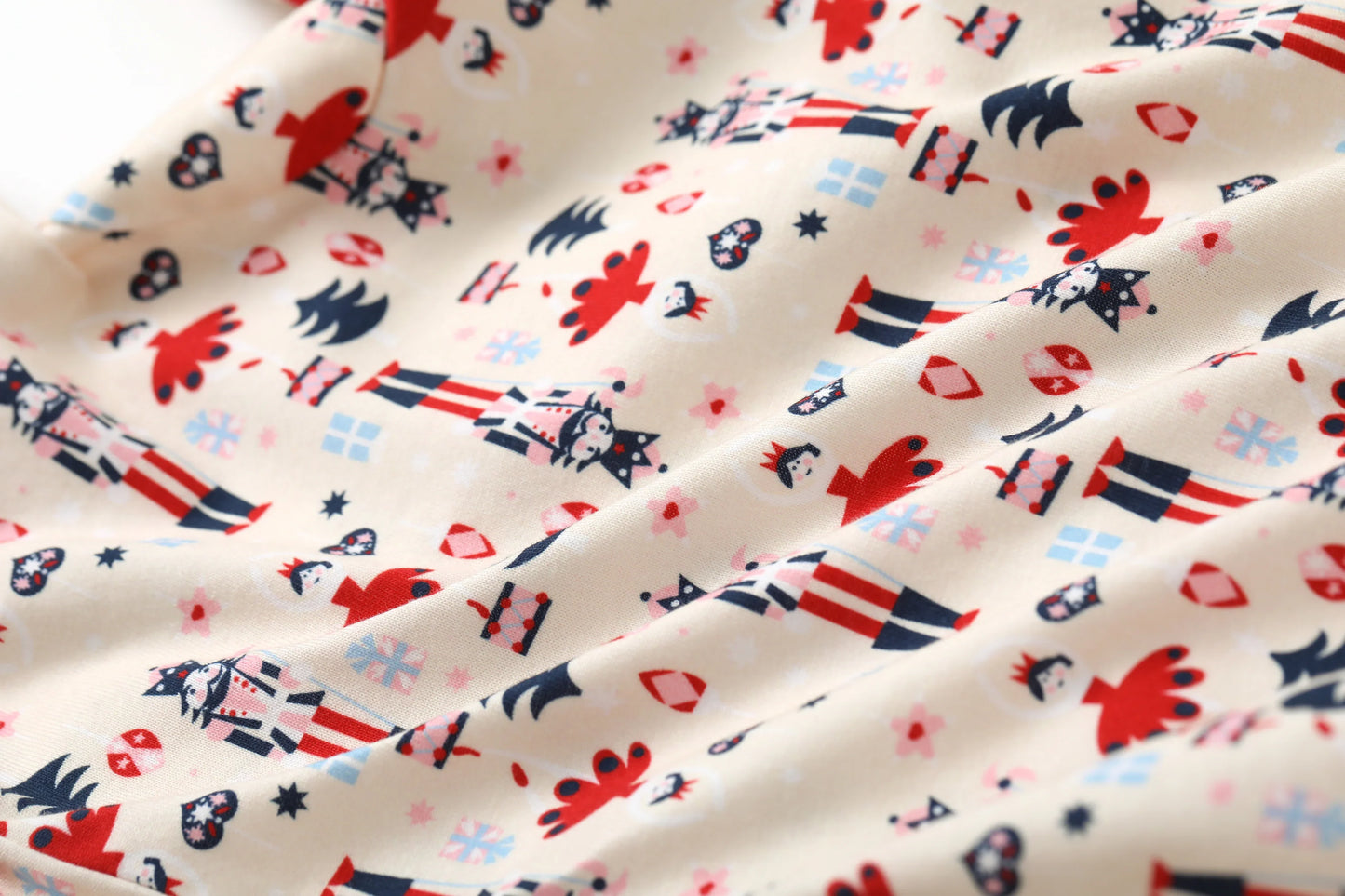 Nutcracker-Print Romper