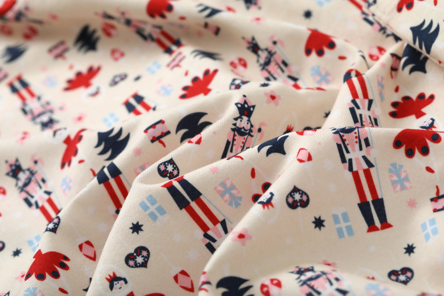 Nutcracker-Print Romper