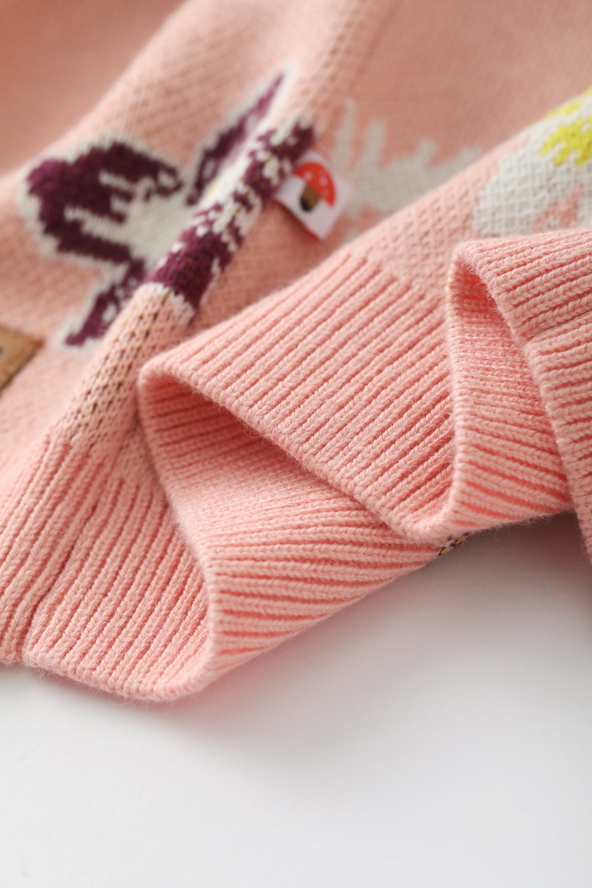 Vauva x Moomin FW23 - Baby Girls Moomin Pattern Long Sleeve Knit Jacket (Pink) product image 4