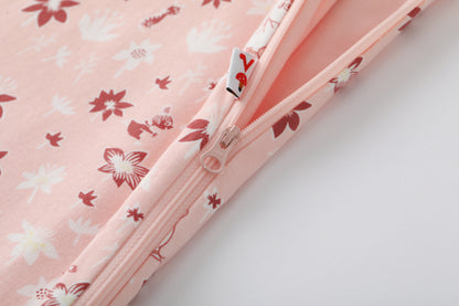 Vauva x Moomin Vauva x Moomin FW23 - Baby Girls Moomin All Over Print Cotton Sleeping Bag (Pink) Sleeping Bags