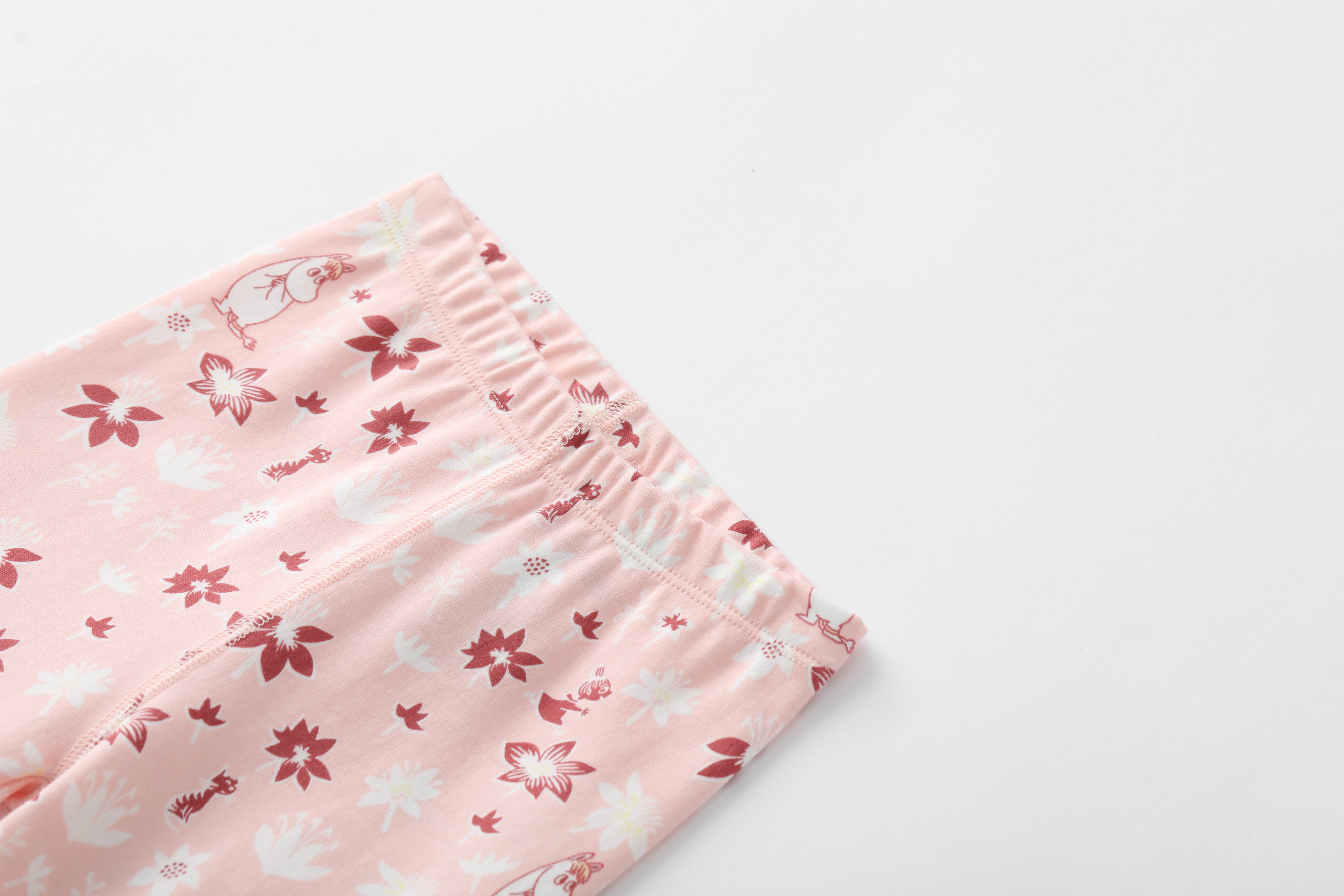 Vauva x Moomin Vauva x Moomin FW23 - Baby Girls Moomin All Over Print Cotton Pants (Pink) Pants