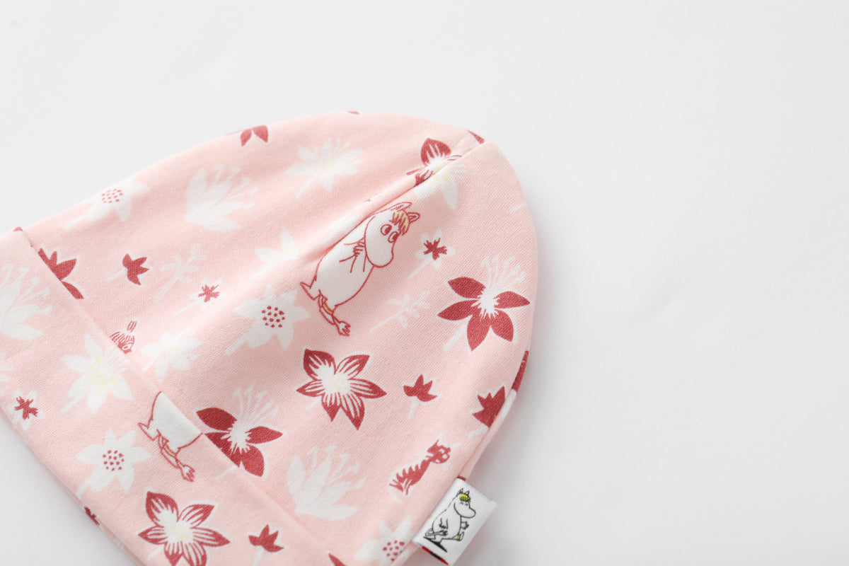 Vauva x Moomin FW23 - Baby Girls Moomin All Over Print Cotton Hat (Pink) product image 2