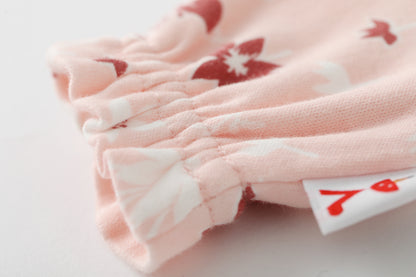 Vauva x Moomin Vauva x Moomin FW23 - Baby Girls Moomin All Over Print Cotton Mittens (Pink) Mitten