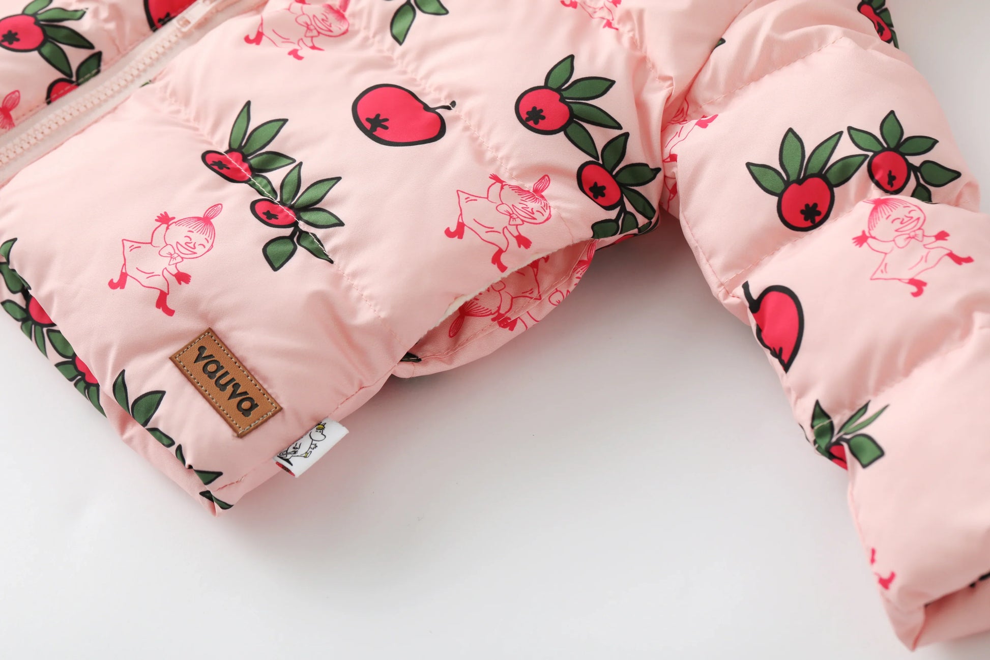 Vauva x Moomin Vauva x Moomin FW23 - Baby Girls Moomin Print Coat with Hood (Pink) Coat & Jacket